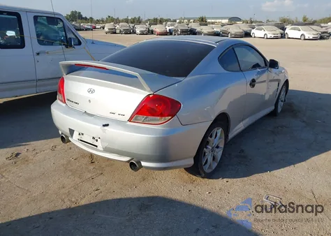 2005 Hyundai Tiburon Gs z USA, uszkodzony, nr VIN KMHHM65D65U179114